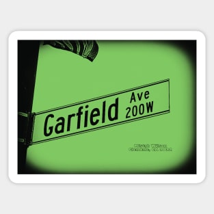 Garfield Avenue GREEN LICORICE, Glendale, California by Mistah Wilson Sticker